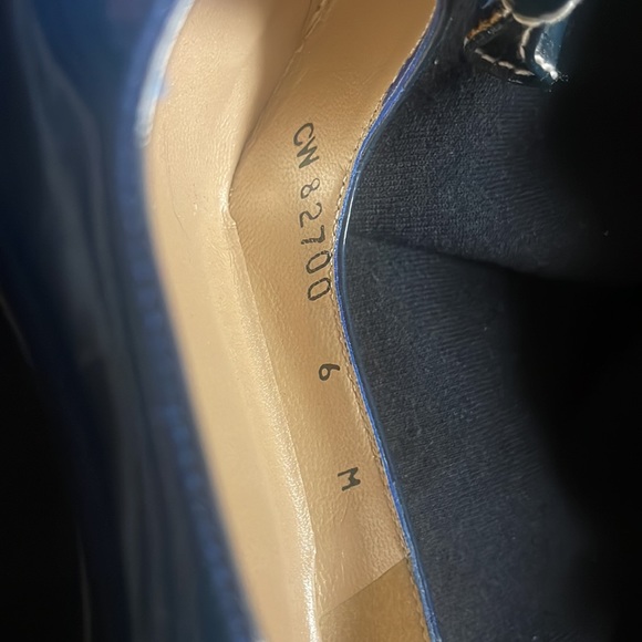 Stuart Weitzman Blue Patent Leather Bow Accents Pumps Size 6 (Usa Size) - Picture 9 of 12